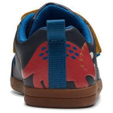 Clarks Boys Shoe Den Play T Navy Leather - Donaghys