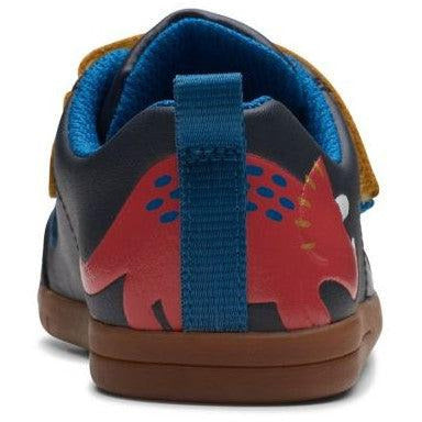 Clarks Boys Shoe Den Play T Navy Leather - Donaghys