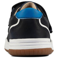 Clarks Boys Shoe Fawn Solo T Navy Leather - Donaghys