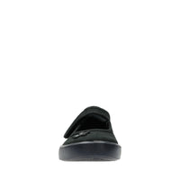 Clarks Girls Plimsole Hopper Go Black Fabric - Donaghys