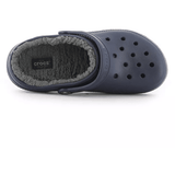 Crocs Kids Classic Lined Clog Navy/Charcoal - Donaghys