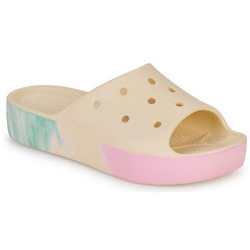 Platform best sale crocs slides