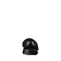 Clarks Girls School Shoe Etch Spark T Black Leather - Donaghys