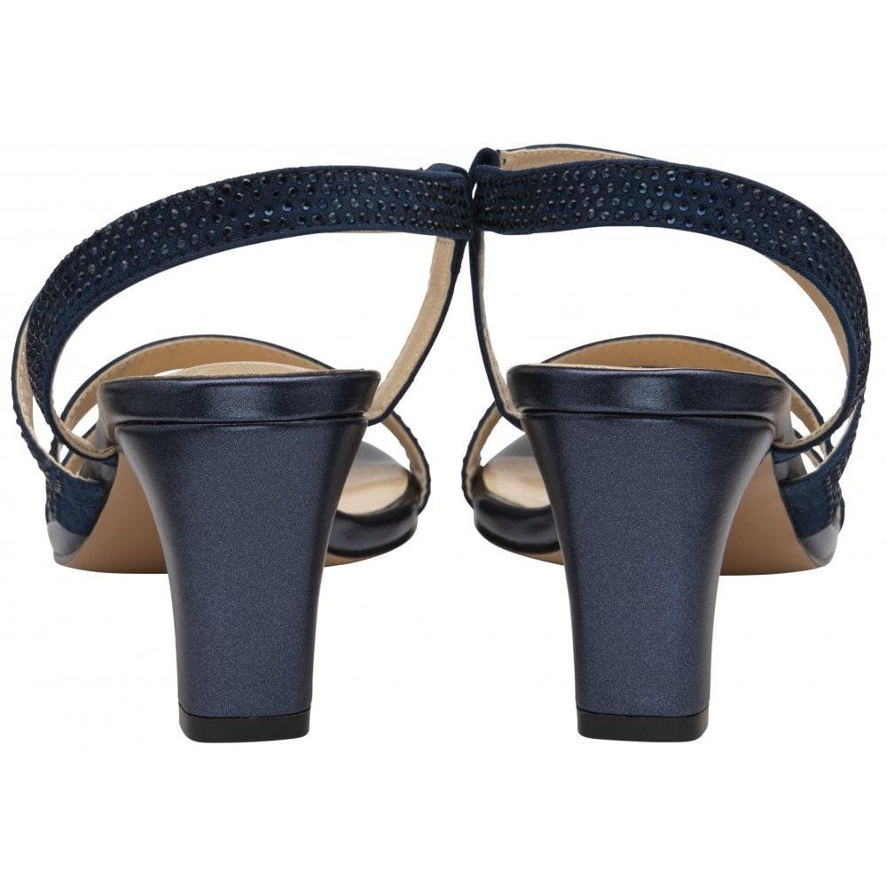 Lotus Womens Sandal Bernadette Navy Pearl - Donaghys