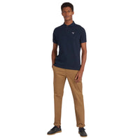 Barbour Mens Tartan Pique Polo Navy - Donaghys