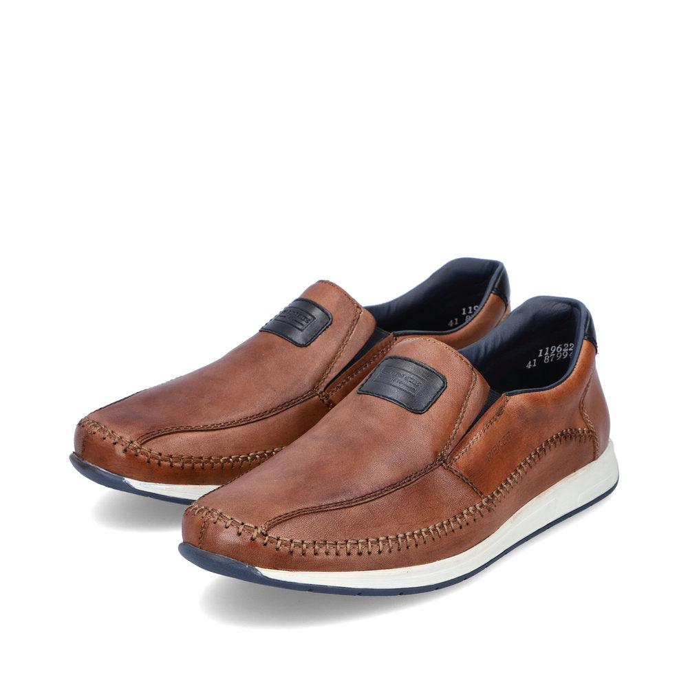 Rieker 11962 men's brown leather shoe