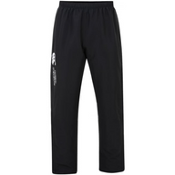 Canterbury men's black open-hem stadium track pants with drawstring waist