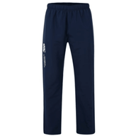 Canterbury men's navy open-hem stadium track pants with drawstring waist
