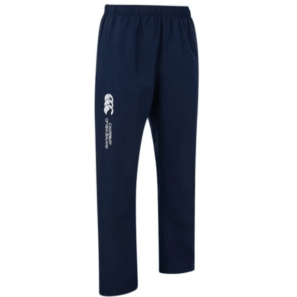 Canterbury men's navy open-hem stadium track pants with drawstring waist