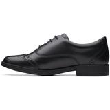 Clarks Girls Shoe Aubrie Tap Y Black Leather - Donaghys