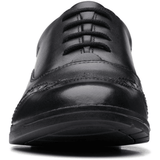 Clarks Girls Shoe Aubrie Tap Y Black Leather - Donaghys