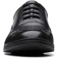 Clarks Girls Shoe Aubrie Tap Y Black Leather - Donaghys