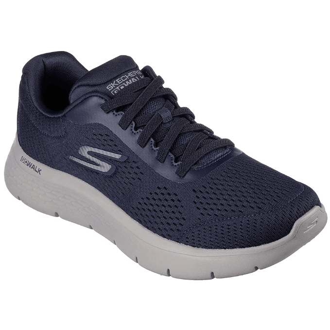 Mens navy blue skechers best sale