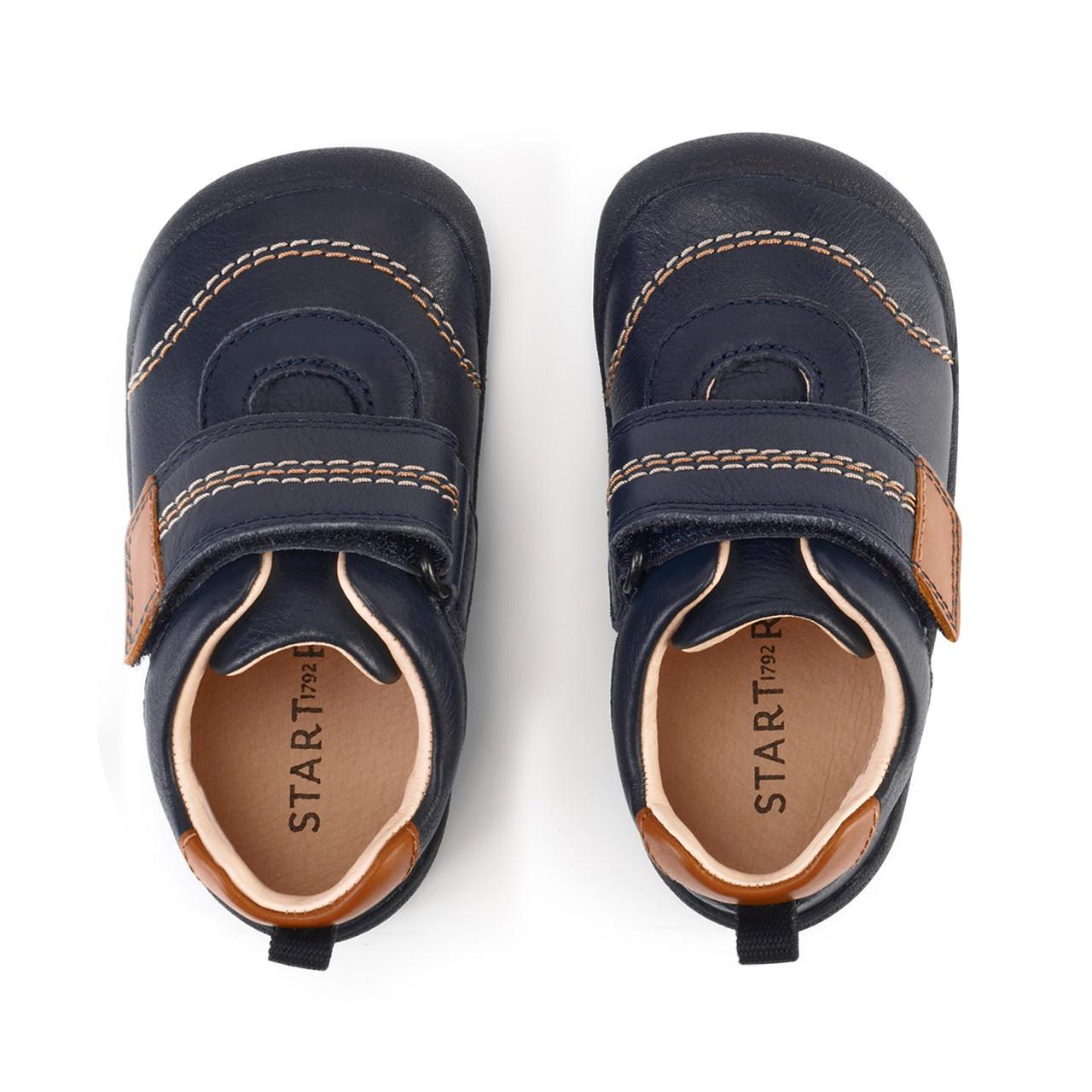 Startrite Boys Shoe Footprint Navy Leather - Donaghys