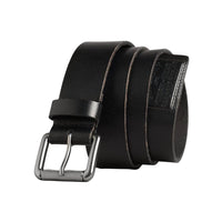 Superdry Badgeman men's black leather belt