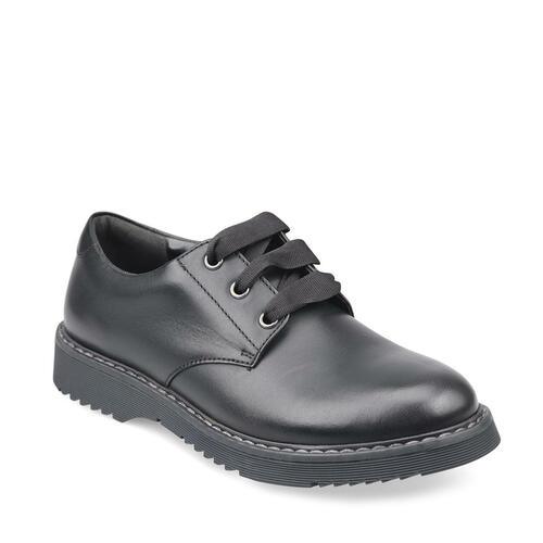 Angry Angels Girls Shoe Impact Black Leather - Donaghys